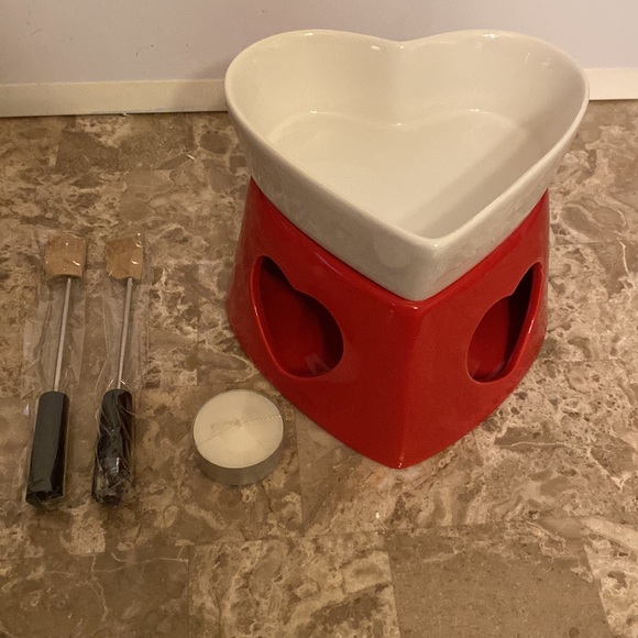 Avon Dining New Vintage Avon Lovely Heart Fondue Poshmark